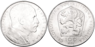 Československo 1953 - 1993, 100 Kčs 1976 - Viktor Kaplan