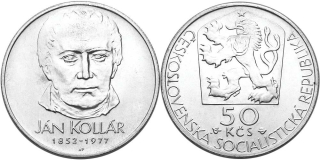 Československo 1953 - 1993, 50 Kčs 1977 - Ján Kollár