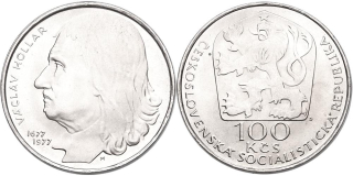 Československo 1953 - 1993, 100 Kčs 1977 - Václav Hollar