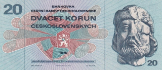 Československo 1970 - 1989, 20 Kčs 1970