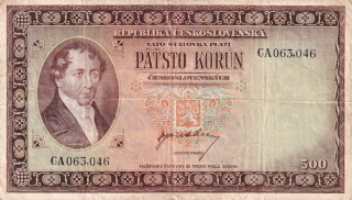 Československo 1945 - 1953, 500 Korun b.l. (1945) 