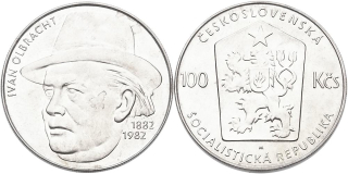 Československo 1953 - 1993, 100 Kčs 1982 - Ivan Olbracht