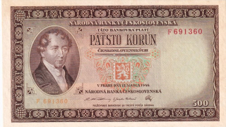 Československo 1945 - 1953, 500 Koruna 1946 3md