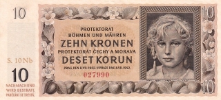 Protektorát 1939 - 1945, 10 Korun 1942
