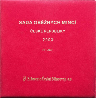 Česká republika, Sada oběžných mincí 2003- PROOF