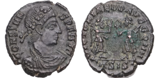 Řím císařství, Constans 337 - 350, malý Follis 