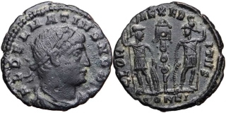 Řím císařství, Dalmatius 335-337, malý Follis