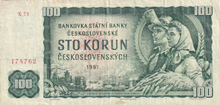 Československo 1958 - 1964, 100 Kčs 1961