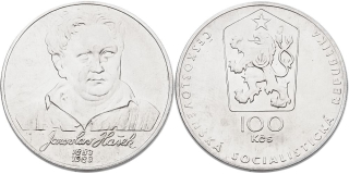 Československo 1953 - 1993, 100 Kčs 1983, Jaroslav Hašek