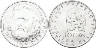 Československo 1953 - 1993, 100 Kčs 1984, Jan Neruda