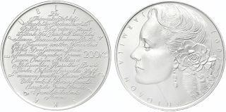Česká republika, 200 Kč 2007, běžná kvalita, Jarmila Novotná