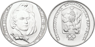 Československo 1953 - 1993, 100 Kčs 1985, Petr Brandl