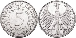 Německo, 5 Marka 1964 G