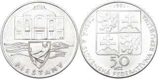 Československo 1953 - 1993, 50 Kčs 1991, Piešťany