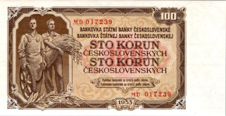 Československo 1953, 100 Kčs 1953