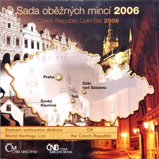 Česká republika, Sada oběžných mincí 2006 UNESCO