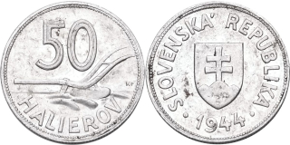 Slovenská republika 1939 - 1945, 50 Halierov 1944