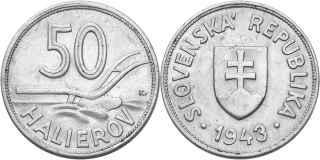 Slovenská republika 1939 - 1945, 50 Halierov 1943