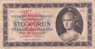 Československo 1945 - 1953, 100 Kčs 1945