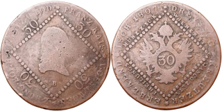 František II. 1792 - 1835, 30 Krejcar 1807 B