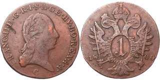 František II. 1792 - 1835, 1 Krejcar 1800 C