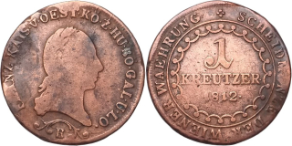 František II. 1792 - 1835, 1 Krejcar 1812 B