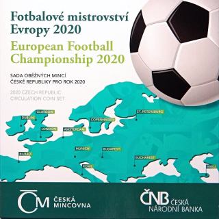 Česká republika, Sada oběžných mincí 2020 ME ve fotbale