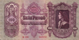 Maďarsko, 100 Pengö 1930