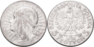 Polsko, 5 Zlotých 1934