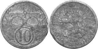 Protektorát 1939 - 1945, 10 Haléř 1940