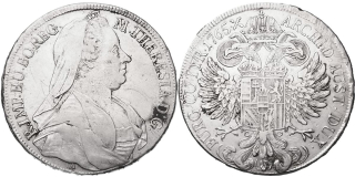 Marie Terezie 1740 - 1780, Tolar 1765 A
