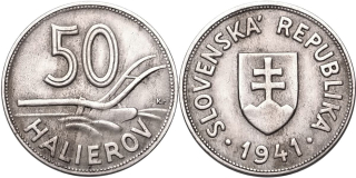 Slovenská republika 1939 - 1945, 50 Halierov 1941