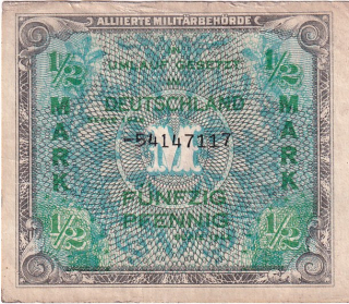 Německo, vojenské peníze, 1 Marka 1944 (SSSR)