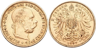 František Josef I. 1848 - 1918, 10 Koruna 1897 