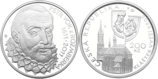 Česká republika, 200 Kč 2011 proof, Petr Vok, NENÍ CERTIFIKÁT