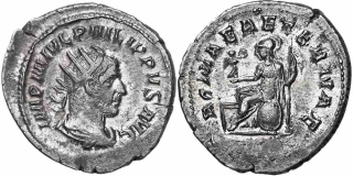 Řím císařství, Philippus I., 244 - 249, AR Antoninian