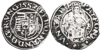 Ferdinand I. 1526 - 1564, Denár 1552 KB