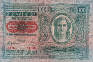 Rakousko, 100 Kronen 1912 přetisk