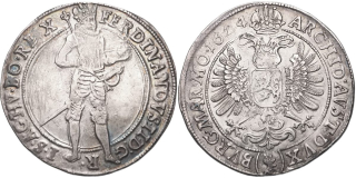 Ferdinand II. 1619 - 1637, Tolar 1624 Jáchymov