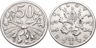 ČSR 1918 - 1939, 50 Haléř 1922