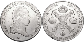 František II. 1792 - 1835, Tolar křížový 1795 M