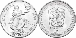Československo 1953 - 1993, 100 Kčs 1988, 100. výročí narození Martina Benky